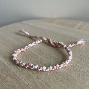 Yvonne Bracelet, anklet, trendy, comfortable, tie, embroidery thread, woven, gif